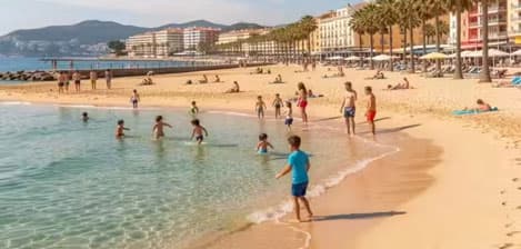 Family beach on Costa Dorada