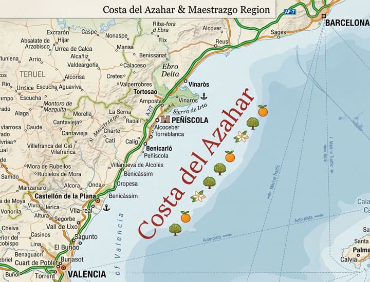 Costa del Azahar Map Location