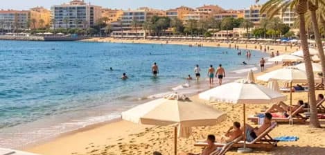 Beach scene on Costa del Sol