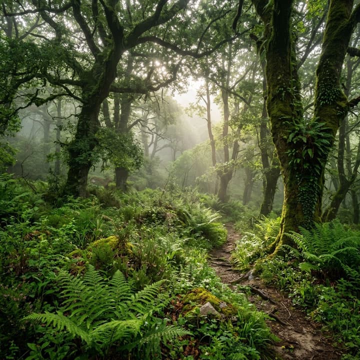 Example of the lush forests in The Costa Verde