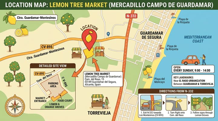 Lemon Tree Market Guardamar Map Location
