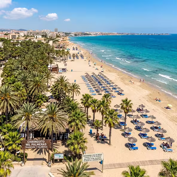 Mil Palmeras Beach, Orihuela Costa