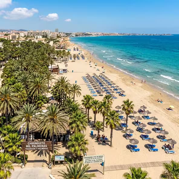 Mil Palmeras Beach, Orihuela Costa
