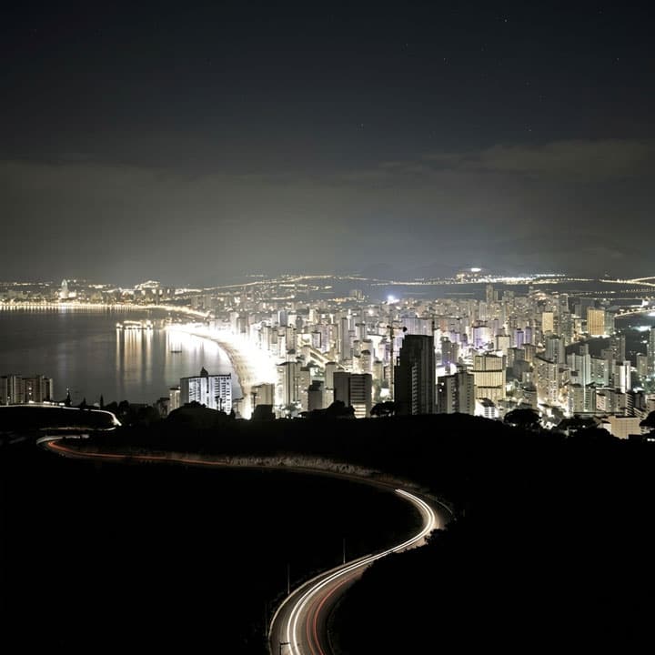 Image Of Benidorm At Night