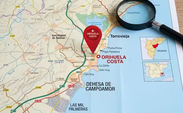 Orihuela Costa Map Location