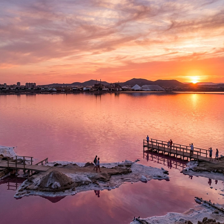 The Pink Salt Lakes of Torrevieja
