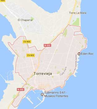 Mapa de Torrevieja