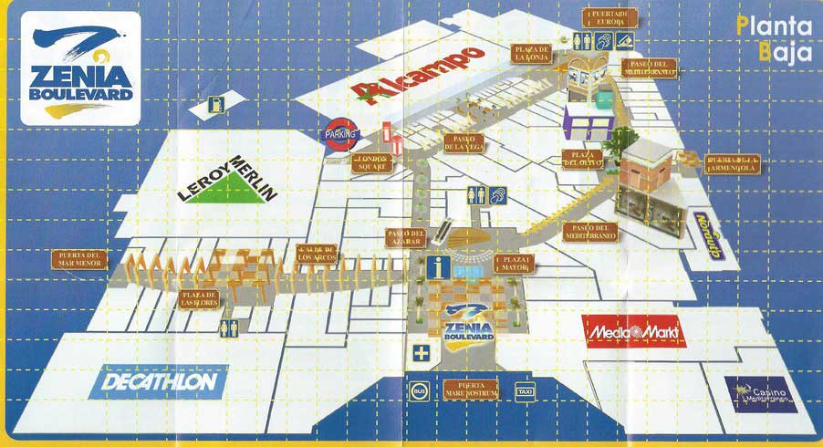 Map La Zenia Boulevard