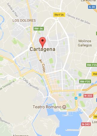 Cartagena, Spain map