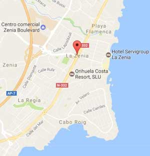 Map of La Zenia