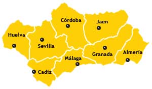 andalucia provincias mapa