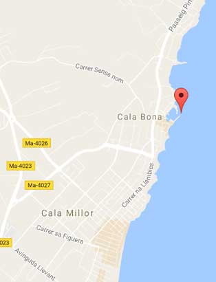 Cala Bona Hotel Map