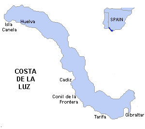 Costa de la Luz Mapa