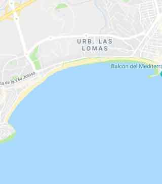 Playa de Poniente Mapa