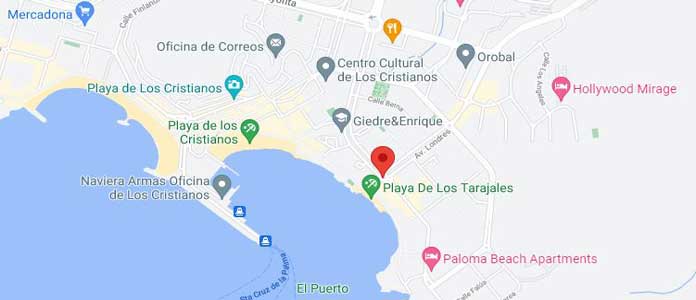 Los Cristianos Map