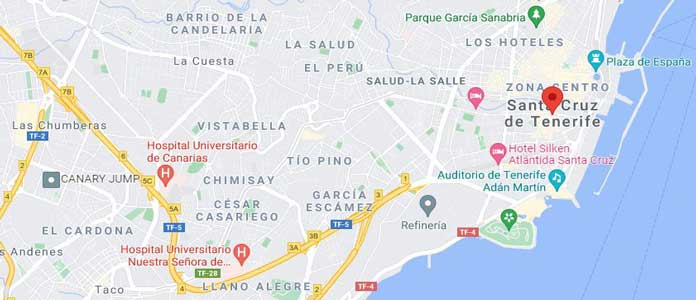 Santa Cruz de Tenerife Map